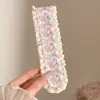 Faixa de Cabelo Fofa com Velcro na Borda de Renda com Franja e Cabelos Soltos Artefato Faixa de Cabelo para Meninas Prenderem o Cabelo e Acessórios de Cabelo
