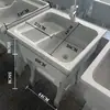 Pia de lavanderia em pedra de quartzo com tábua de lavar integrada, pia de lavanderia espessa e elevada, firmemente reforçada, atacado de fábrica de comércio exterior