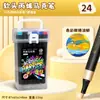 Caneta Marcadora Acrílica com Ponta Macia 48 Cores Caixa Portátil Ferramentas de Arte para Estudantes Caneta Colorida Empilhável Caneta Marcadora para Pintura e Colorir