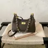 Bolsa tote transversal com padrão de diamante de nicho transfronteiriça, nova bolsa casual para o dia a dia sob o braço, bolsa de ombro com corrente de patchwork da moda para mulheres