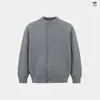 Cárdigan de Punto para Hombre/Mujer, Temporada Otoño/Invierno 2026, Grueso y Cálido, Estilo Old Money, Lujo Ligero, Color Sólido, Estilo Unisex para Parejas
