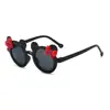 Gafas de Sol Infantiles de Mickey, Protección Solar, Gafas de Sol con Lazo para Niños, Gafas Divertidas de Dibujos Animados para Fotos de Niñas al por Mayor