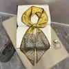 Novo Lenço Longo 2025 Seda Estampado Dupla Face Lenço Elegante Moda Verão Cinto Decorativo Lenço