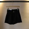 [Bizheng] Verano 2024 Nuevos Shorts de Mezclilla para Mujer Cintura Alta Sueltos Corte A Pantalones Calientes Delgados Slim Comodín 1525