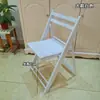 Sillas de Boda para Exteriores, Sillas Plegables de Madera Maciza para Bodas, Sillas de Banquete, Sillas de Boda para Hotel, Sillas de Boda para Jardín, Blancas y Sencillas