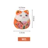 Gato da sorte pintado estilo japonês criativo contas soltas pingente atacado pingente de sino de vento chaveiro pingente personalidade cerâmica pequenos acessórios