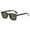 Óculos de Sol Quadrados Retrô da Moda para Homens e Mulheres, Lentes Polarizadas Anti-UV Personalizáveis, Cores Personalizadas de Pregos de Arroz Galvanizados