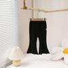 Calça Flare Feminina Chegada Nova Primavera e Verão Calça Versátil Fina Estilo Coreano Slim Fit Moda Ocidental Calça Wide Leg Calça Externa Feminina