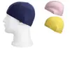 Gorro de natación al por mayor para hombre y mujer color liso color adulto alta elasticidad protección para los oídos no tira de la cabeza gorro de natación para aguas termales comercio exterior Amazon