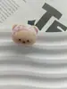 Contas de urso de desenho animado pintadas à mão, acessórios para pulseira e chaveiro de celular DIY, contas soltas de resina fofas, atacado