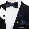 Conjunto de Gravata Borboleta e Lenço Quadrado Masculino com Padrão Escuro Retrô, Acessórios para Traje de Casamento, Gravata Borboleta Paisley, Mais Vendido na Amazon