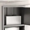 Caja de Toallas de Mano Tres en Uno de Acero Inoxidable, Portarrollos de Papel Higiénico para Baño, Secador de Manos Empotrado con Cubo de Basura, Máquina Todo en Uno
