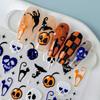 Pegatinas Populares Transfronterizas 5D en Relieve para Uñas de Halloween Telaraña Estilo Mixto Decoración 3D Europea y Americana para Uñas