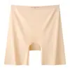 Pantalones Cortos de Seguridad y Ropa Interior Dos en Uno con Base Líquida para Mujer, Nuevos Leggings Antiexposición Sin Costuras Invisibles de Seda Helada Control de Abdomen