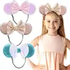 Diadema de Lazo con Estampado de Leopardo Más Vendida de Amazon Accesorios para el Cabello de Mickey y Minnie Diadema Ajustable para Parque de Atracciones Infantil