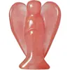 Ángel de Piedra Semipreciosa Tallada Amatista Jade Artesanía de Exportación Adorno de Cristal Estatua Piedra de la Conciencia Guardiana