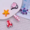 Decoração de Caneta com Contas da Série Vida Marinha de Novo Produto Transfronteiriço Contas Soltas Feitas à Mão Cola de PVC Contas Queimadas Acessórios de Caneta DIY