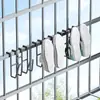 Estante Secador de Zapatos, Gadget Secador de Zapatos, Gancho de Almacenamiento para Ventana Antirrobo de Balcón, Estante para Sandalias, Perchero Doméstico de Acero Inoxidable para Uso en Exteriores