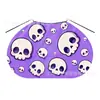 Capa Laranja de Halloween Feita Sob Medida de Fábrica com Estampa de Fantasma e Caveira para Crianças, Capa Divertida com Cordão para Meninas