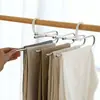 Perchero plegable para pantalones multifuncional multicapa colgador de pantalones mágico sin costuras para el hogar artefacto de almacenamiento para armario colgador de pantalones