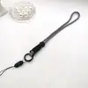Novo cordão de telefone móvel pescoço ajustável anti-perdido corda de pulso chaveiro corda tecida à mão corda de mão de duas cores
