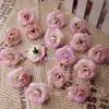 Cabezas de Flores de Rosa Bolas de Flores para Manualidades Pasadores de Pelo Hechos a Mano Guirnaldas de Flores Flores de Rosa de Seda Decoraciones Florales para Bodas 4cm