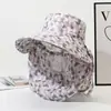 Chapéu de Proteção Solar Completa, Máscara Facial Respirável, Proteção para o Pescoço, Chapéu de Sol Integrado, Chapéu de Sol Anti-UV para Exterior para Mulheres, Verão