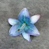 Flor Artificial com Textura de Filme 3D, Cabeça de Flor Lírio para Casamento e Decoração de Casa, Arranjo de Flores, Ornamentos de Flores Artificiais Atacado Transfronteiriço
