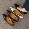 Zapatos de Tacón Alto de Piel de Oveja para Mujer 2024 Nuevo Estilo Boca Baja Punta Fina Zapatos de Salón Simples Elegantes Zapatos de Trabajo Zapatos para Todas las Estaciones