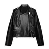Venta Caliente Transfronteriza de AliExpress Nuevas Llegadas Primavera 2026 Ropa de Mujer Color Sólido Moda Simple Chaqueta Abrigo de Cuero Sintético