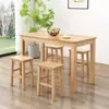 Mesa y sillas de comedor rápidas de madera maciza para uso comercial en restaurantes de fideos, cafeterías, puestos de comida, juego de mesa y sillas de desayuno, mesa de comedor rectangular para espacios pequeños