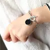 Pulsera Colgante de Mármol Imitación Estilo Minimalista Personalizado Europeo y Americano Pulsera de Cadena Simple Estilo Bohemio para Mujer