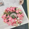 Decoração de Porta Flores Penduradas, Flores Silvestres, Castiçais, Guirlandas, Sala de Estar em Casa, Mesa de Jantar, Decorações de Entrada, Artigos para Casamento, Adereços de Fotografia