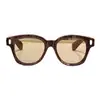 Mojave Gafas de Sol Redondas Hechas a Mano Estilo Japonés Retro Gafas de Sol de Lujo Transfronterizas Europeas y Americanas Color Verde Esmeralda Vacaciones Jm