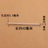 Accesorios de Gancho para Oreja Tubo Recto Hueco de Plata de Ley S925 Tubo con Anillo Tubo Redondo Joyería Hecha a Mano DIY Material de Accesorios de Plata de Ley