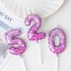 Ins Velas de Cumpleaños Coreanas Decoración para Pasteles Adornos Globo Vela Digital Enchufe Rosa Vela para Primer Cumpleaños Adornos
