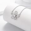 Venda ao vivo Luz Luxo Completo Diamante Girassol Imitação Moissanite Clavícula Corrente Pingente Anel Brincos Três Peças Jóias terno