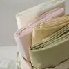Funda de edredón de algodón puro de fibra larga de 100 unidades, pieza única, para otoño e invierno, engrosada, sábanas de cama, funda de edredón de algodón puro cepillado, sábanas de cama de color liso, funda de almohada