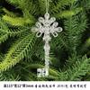 Adorno Navideño Transfronterizo Copo de Nieve Acrílico Transparente Cristal Copo de Nieve Suministros para Decoración de Árbol de Navidad Colgante de Ambiente Navideño