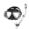Equipo de buceo: Máscara de buceo de alta definición con graduación y protector nasal integrado, máscara de snorkel para adultos con tubo de snorkel completamente seco
