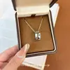 [Promessa na Ponta dos Dedos] Novo Colar Pingente Anel Estilo Minimalista de Nicho de Luxo, Colar Simples Feminino Exquisito e Versátil