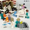 4 Tipos de Minifiguras de Doctor, Bloques de Construcción de Partículas Pequeñas Meiko, Juguetes para Niños, Venta al por Mayor Transfronteriza M8115 Figuras Profesionales