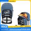 Fábrica BSCI Atacado Bolsa Térmica de Ombro Duplo para Excursões ao Ar Livre, Bolsa Térmica para Vinho e Bebidas, Bolsa de Piquenique