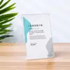Portafirmas de Escritorio A4 en Forma de L de Acrílico para Tarjetas de Mesa para Catering, Antideslizante, Resistente a UV, Engrosado y Resistente al Desgaste