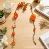 Cortinas Decorativas de Flores con Atmósfera Otoñal, Decoraciones Colgantes de Cuerda de Cáñamo, Cortinas y Enredaderas de Flores Artificiales Colgantes para Fiestas Temáticas