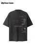 Befearless Retrô Americano Lavado Doberman Gola Redonda Manga Curta Camiseta Masculina e Feminina Marca da Moda Top Solto Verão