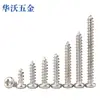 Tornillos Autorroscantes de Cabeza Redonda Cruzada Niquelados de Hierro Tornillos de Cabeza Plana con Cola Puntiaguda M1/M1.2/M1.4/M1.5/M1.7/M2