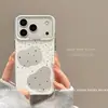 Adecuado para funda de iPhone 17, nuevo diseño anticaídas para Apple 15 Pro Max, estilo coreano simple, diseño de salpicaduras de tinta para Apple 16