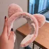 Diadema de ala ancha coreana para mujer, banda para el pelo con orejas de gato, para lavarse la cara, popular en Internet