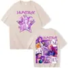 Kpop Demon Slayer Merch de Fans Mira Rumi Zoey Huntrix Camiseta Verano Camiseta Gráfica